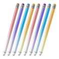 thumbnail image 1 of Paquete de 8 lápices ópticos para pantallas táctiles, lápiz óptico capacitivo 2 en 1 de precisión con doble punta de alta sensibilidad., 1 of 6