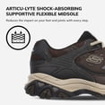 thumbnail image 6 of Skechers Afterburn Memory Fit Lace-Up Sneakers, Mens Athletic Shoes with Cushioned Foam Insole, 6 of 8