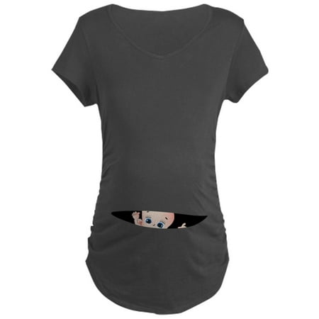 

CafePress - Bebe Cache / Hidden Baby Maternity T Shirt - Maternity Dark T-Shirt