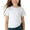 White, variant on Cethrio Girls Cotton T-shirts, Casual Crew Neck Pullover Short Sleeve Summer Tops Pink Size 10
