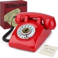 thumbnail image 1 of Teléfono fijo Sangyn, retro, con esfera giratoria, años 60, vintage, 1 of 7