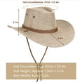 thumbnail image 4 of Gustave 4 Pack Cowboy Hats for Men Women Classic Western Cowgirl Hat Wide Brim Cap Fedora Sun Hats with Wind Lanyard, 4 of 10
