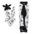 thumbnail image 2 of Maillot de Bain une Pièce pour Femmes avec Jupe de Plage Paréo Imprimé Floral Rétro Ensemble Bikini Deux Pièces, 2 of 5