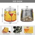 thumbnail image 2 of Yayeee Ashtray with Lid for Cigarette Smokeless Stainless Steel Home Ash Holder, Orange Cocktails, 2 of 7