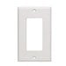 - C2G Decorative Style Cutout Single Gang Wall Plate - Ivory - mounting plate