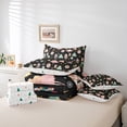 thumbnail image 4 of YST 7Pcs Black Christmas Comforter Set Full Size,Nutcracker Christmas Gift Bedding Set,Xmas Snowflake Stars Bed In A Bag,Romantic Princess Castle Quilt with Flat Fitted Sheet, 4 of 5