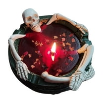 Nmdmisc Halloween Skeleton Candle Skull Bathe Candles,Halloween Skeletion Bathe Gothic Vintage Scented CandlesHome Decorations,Halloween Aroma Candles Gifts for Halloween Women Men Adult