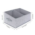 thumbnail image 2 of Fabric Storage Bins, Premium Material Multipurpose Storage Cube For Shelves, Closet Organizer, Wave Light Grey, Set Of 3, 2 of 5