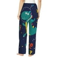 thumbnail image 3 of Balery Dinosau Space Explorer print Women's Pajama Pants,Ultra Lightweight Pjs,Lounge Pant-Small, 3 of 9