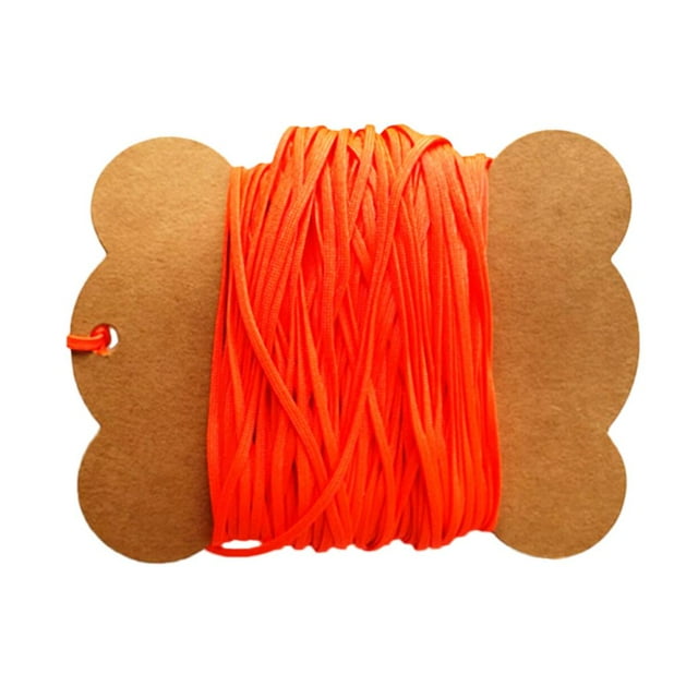 bedienty Durable High Strength Flat Line for Reel Dive Green Fluorescent 30m Scuba Fluorescent Orange 30m