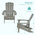thumbnail image 2 of Sonerlic 4 Pack Outdoor HIPS Adirondack Fire Pit Chair for Patio, Deck and Garden,Light Gray, 2 of 7