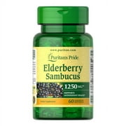 Elderberry Sambucus 1250mg, 60 Softgels by Puritan's Pride
