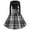 Black, variant on BangWanChi Black Dresses for Women Women's Fashion Casual Long Sleeve Round-Neck Knee-High Checker Printing Dress