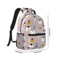 thumbnail image 2 of Uemuo Cute Hand Drawn Bear Printed Student Durable Water-resistant Backpack,Travel Backpack,Outdoor Activities Backpack, Laptop Backpack, Multi-compartment Backpack, 2 of 5