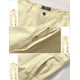 thumbnail image 5 of Pantalones Casual Ajustados y Cónicos de Frente Plano para Hombre Beige, 5 of 6