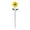 Yellow, variant on Garden Wind Spinner Metal Sculpture with Stake, 45.6" Colorful Flower Windmill Outdoor Decor, Handheld Pinwheel Toy Decoration for Backyard, Patio & Yard Weather Resistant Kinetic Art, Yellow