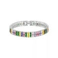 thumbnail image 7 of K-KED Luxury Full Diamond Adjustable Crystal Tennis Chain Colorful Zirconium Bracelets-Gold, 7 of 7