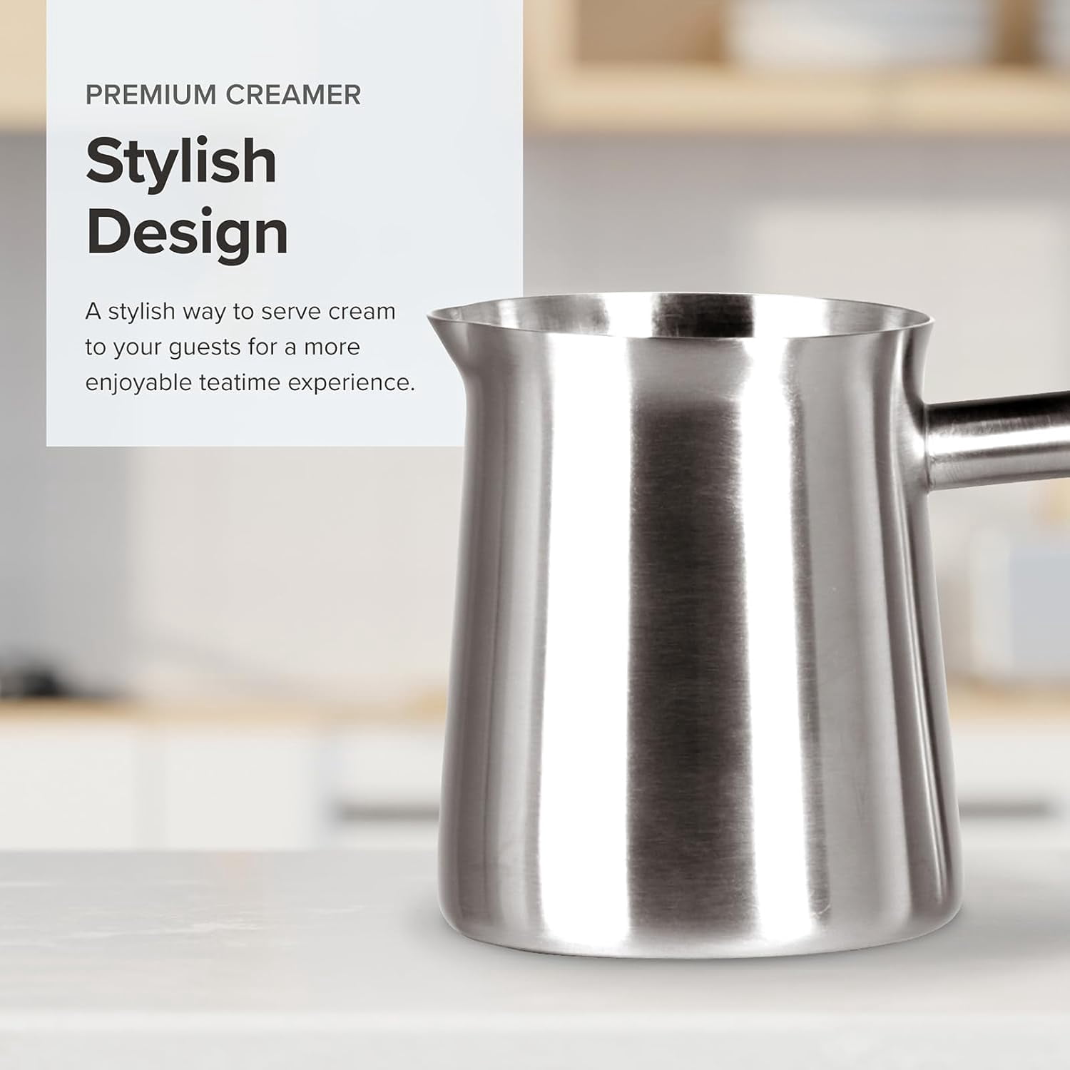 Frieling Stainless Steel Milk Frothing Pitcher 10 oz Brushed Silver