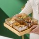 thumbnail image 4 of Plato de fruta dividido de vidrio Plato comercial para refrigerio Plato para refrigerio Bar Baño de pies Club KTV Plato con tapa, 4 of 6