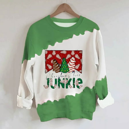 

Zedker Sweatshirt for Womens Fall Fashion 2022 Women Graphic Sweatshirts Women s Casual Funny Christmas Print Long Sleeve Crew Neck Pullover Blouse Tops