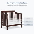 thumbnail image 4 of Dream On Me Aden 4-in-1 Convertible Mini Crib, Espresso, 4 of 9