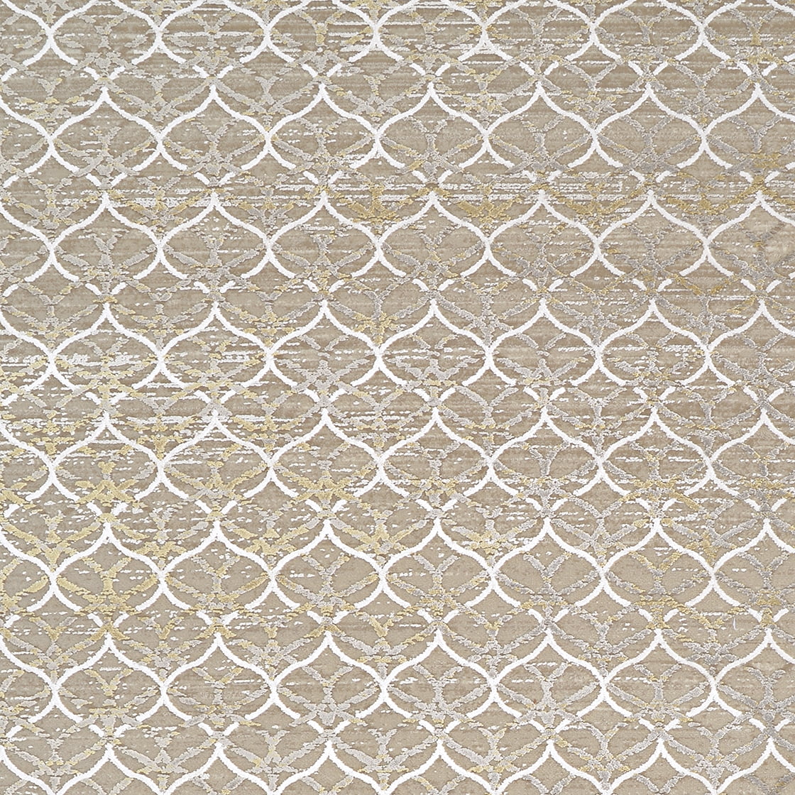 Couristan Siena Harlequin 2'7" x 7'2" Burnished Gold Runner Rug
