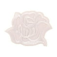 thumbnail image 1 of Matsuzay Parches de flores Reparación de Jean impermeable Juego de herramientas de parche de rosa negra Suministros de emergencia para sábanas Tela de costura y artesanía B4R-B Blanco/S, 1 of 6