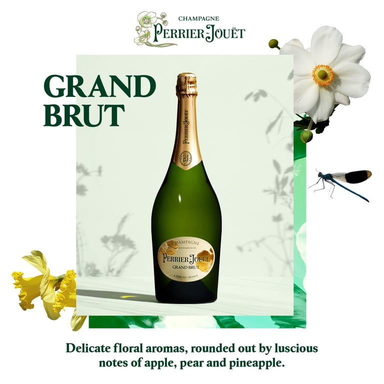 Perrier-Jouet Grand Brut Champagne, 750 ml Bottle, 12% ABV