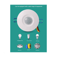 thumbnail image 3 of Embedded Human Body Sensor Switch 220V Three-Wire Household LED Lights Fan Multifunction Delayed Time Sensor, 3 of 7