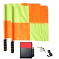 thumbnail image 1 of Juego de de áRbitro de FúTbol, Tarjetas Rojas Amarillas con Cuaderno y LáPiz, Silbatos de Acero Inoxidable para áRbitro de Entrenador con CordóN, 1 of 8