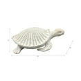 thumbnail image 5 of Coastal Resin Sea Turtle Figurine for Bathroom and Living Room Decor - Textured Tabletop Accent for Coffee Table and Shelf Display - Nautical Beach-Inspired Sculpture for Home Styling - 5", White, 5 of 13