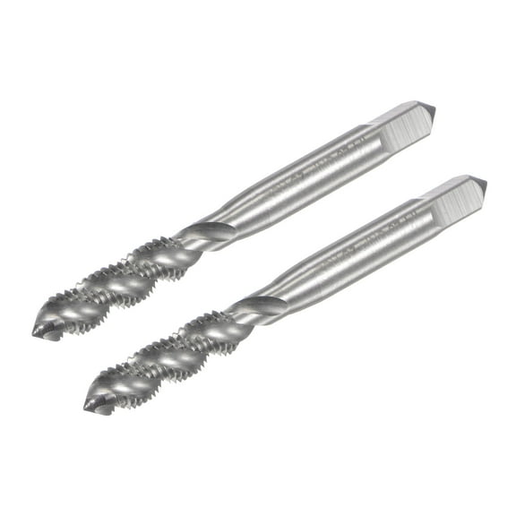 Uxcell 1/4-28 UNF 2B High Speed Steel(HSS) Uncoated Machine Spiral Flutes Thread Tap 2 Pack