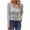 Gray, variant on Womens Waffle Knit Shirt Slim Fit Long Sleeve Basic Tees Button Up Layering Shirts Going Out Tops Stretchy Soft Underscrubs Layer Clothes