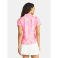 thumbnail image 3 of Birdie Bound Women’s Print Golf Polo Shirt with Short Sleeves, Sizes XS-XXL, 3 of 5