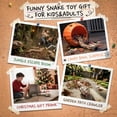 thumbnail image 5 of Veeniix Amphibious Remote Control Snake Toy with Sound, Realistic RC Prank Snake, Brown, 5 of 8