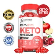 Keto Bites Extreme ACV Gummies 2000mg Dietary Supplement 60 Gummys