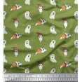thumbnail image 1 of Soimoi Polyester Crepe Fabric Ghost Halloween Printed Fabric 1 Yard 52 Inch Wide, 1 of 3