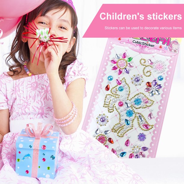 Pegatinas Gema Unicornio DIY Art Craft Kits Kindergarten Rewards Los mejores regalos para niños niñas (Colt)