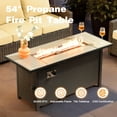 thumbnail image 3 of Ovios 7 Pieces Patio Furniture Set All-Weather Outdoor Sectional Patio Sofa Wicker Rattan Conversation Set with 54" Gas Propane Fire Pit Table for Backyard, 3 of 9