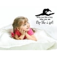 thumbnail image 1 of GYMNASTICS FLIP LIKE A GIRL DECAL VINYL WALL ART TEEN DECAL 20"x18" [CK109], 1 of 4