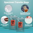 thumbnail image 5 of Specimen Transfer Bags, 3-Wall Biohazard STAT 2 mil Polyethylene, 1000 Count, 6 x 9 in, 5 of 7