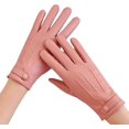 thumbnail image 1 of Gants Thermiques à Écran Tactile pour Femmes pour Course Cyclisme Conduite Randonnée Ski Temps Froid Coupe-Vent Chaud Noir, 1 of 6