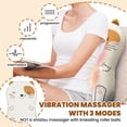 thumbnail image 5 of Comfier Massage Pillow with Heat for Back Pain, Lumbar Back Support with Massage for Chair Sofa, Gift, 5 of 12