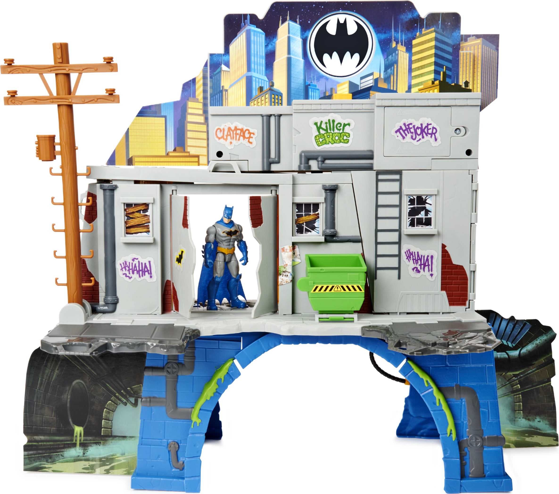 Batman 3in1 Batcave Playset with Exclusive 4inch Batman Action Figure and Battle Armor