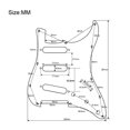 thumbnail image 3 of Musiclily Pro 11-Hole 62 Vintage SSS ST Guitar Pickguard For American ST 62, 3 of 4
