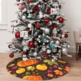 thumbnail image 5 of Yiaed Autumn Harvest Pumpkin Joy Print Christmas Tree Skirt , Tree SkirtsTree Mat for Christmas Winter Holiday Indoor Decorations-48", 5 of 7