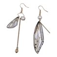 thumbnail image 1 of CNKOO Fairy Cicada Butterfly Wings Earrings Fantasy Tassel Jewelry Gradient Colorful Rhinestone Sequins Long Drop Earrings, 1 of 3