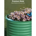 thumbnail image 2 of Yiwa Oval Raised Garden Bed - Galvanized Steel Planter with Open-Bottom for Vegetables and Trees, 2 of 8