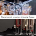 thumbnail image 3 of Acrylic Necklace Holder with 24 Hooks Clear Necklace Organizer Dustproof Rotation Jewelry Storage Stand Display Case, 3 of 4