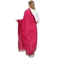 thumbnail image 3 of Phagun Cotton Neck Wrap Indian Dupatta Chunni Long Stole Tassel Scarf-Magenta, 3 of 5